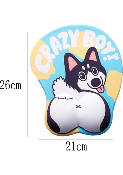 Bilek Desteği Jelli Hayvan Mouse Pad Husky Için 3D Pet Mat (Yurt Dışından) fiyatları