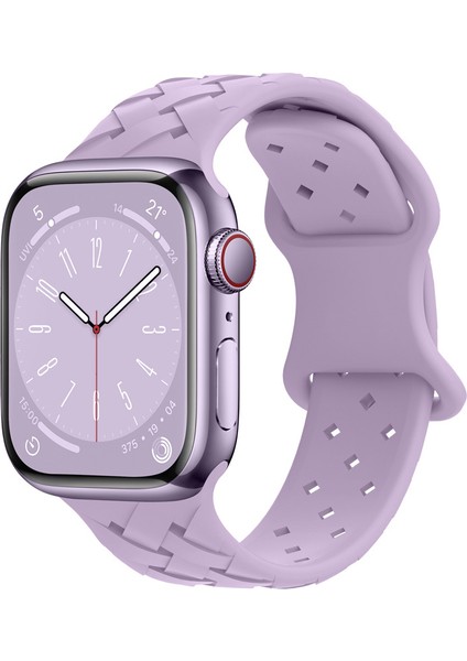 Apple Watch Seri Ultra 1/2 10 9 8 7 6 5 4 3 2 Se Uyumlu (42/44/45/46/49) mm Yeni Desen Silikon Kordon fiyatları