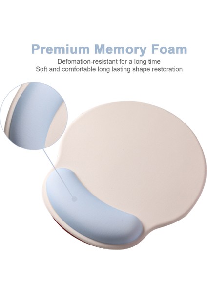 Şeker Renkli Fare Altlığı, Jel Bileklik Destekli, Mavi (Yurt Dışından) modelleri