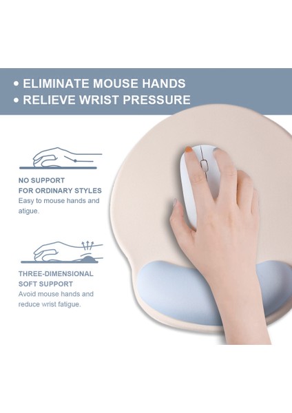 Şeker Renkli Fare Altlığı, Jel Bileklik Destekli, Mavi (Yurt Dışından) indirimleri