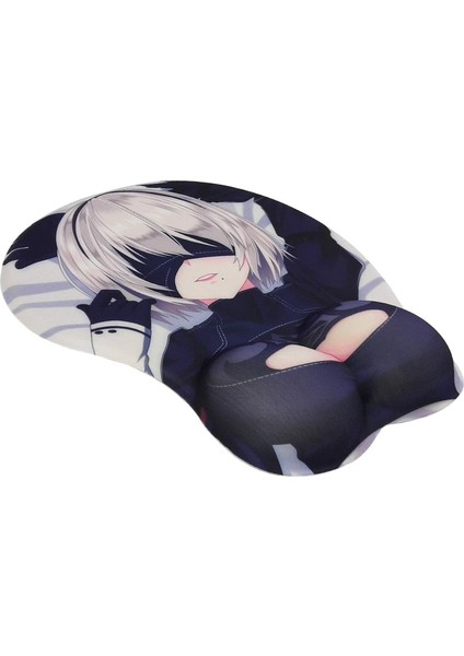 Jel Bilek Destekli Kaymaz Mouse Pad (Siyah) (Yurt Dışından) modelleri