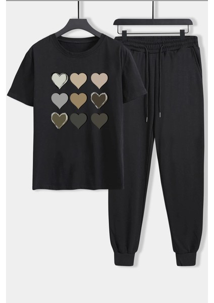 Unisex Kalp 2'li Eşofman Takımı