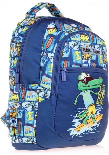 Lacivert Timsah Ilkokul Sırt Çantası ve Kalemlik Seti - Erkek Çocuk fiyatları