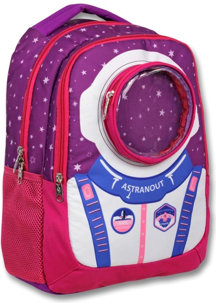 Cennec Bordo Mavi Astronot Ilkokul Sırt Çantası ve Beslenme Seti - Erkek Çocuk fiyatları
