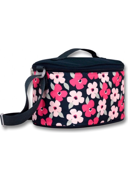 Cennec Dört Bölmeli Siyah Kırmızı Çiçekler Ilkokul Sırt Çantası ve Beslenme Seti - Kız Çocuk modelleri