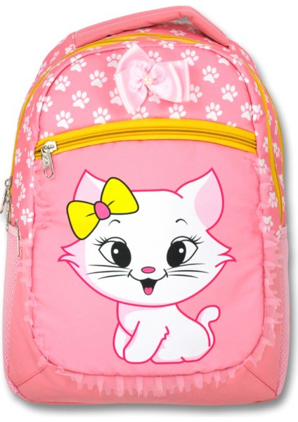 Cennec Pembe Sarı Sevimli Kedi Üç Gözlü Ilkokul Okul Sırt Çantası - Kız Çocuk fiyatları