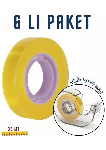 72+12 Adet Para Bandı Küçük Makinelere 12mm 33 Mt 718406