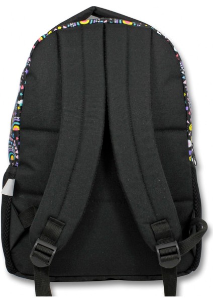 Cennec Siyah Smile Kız ve Erkek Ilkokul Okul Çantası - Üç Bölmeli Sırt Çantası modelleri