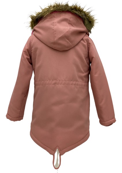 Peluş Astarlı Içi Kürklü Çıkartılabilir Kapüşonlu Kız Çocuk Kışlık Mont KABAN-MNT-0005 indirimleri
