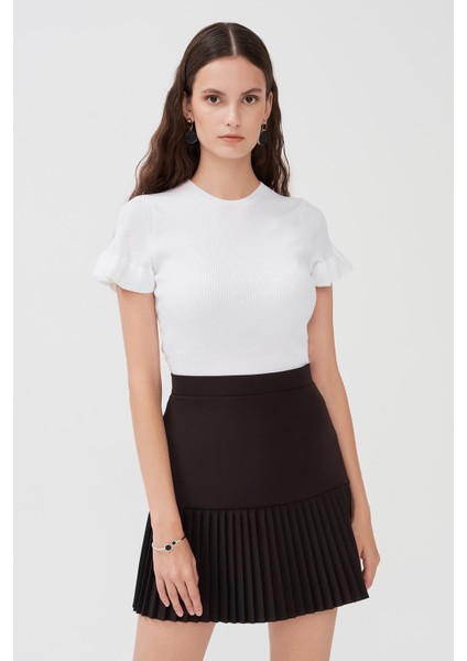 Siyah Pliseli Etek fiyatları