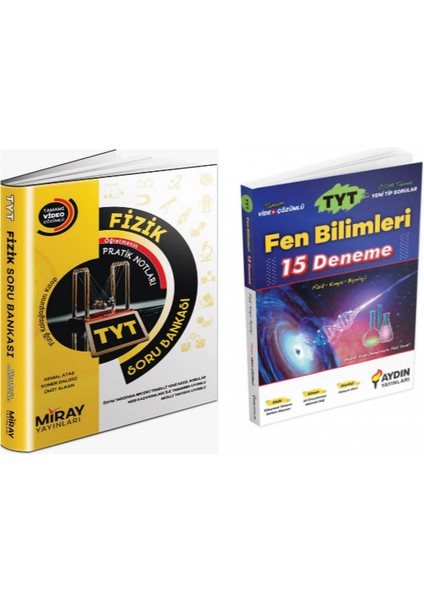 TYT Fizik Soru Bankası& Aydın TYT Fen Bilimleri 15 Deneme
