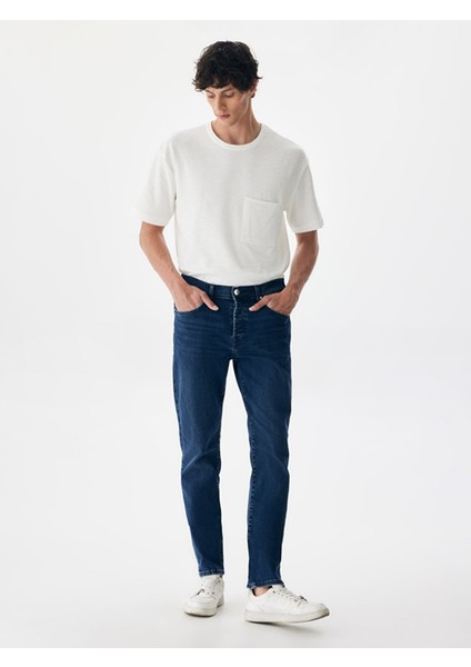 Erkek Lawrıe Y Normal Bel Dar Paça Slim Jean Pantolon