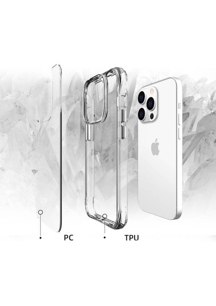 Apple iPhone 13 Pro Uyumlu Şeffaf Kılıf Ultra Ince Airbag Tasarımlı Sararmaz Telefon Kılıfı Kapak fiyatları