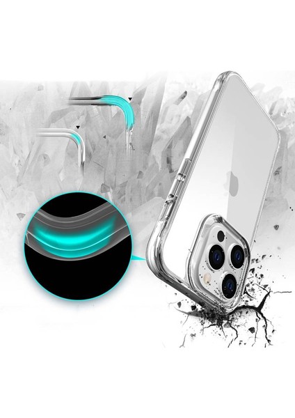 Apple iPhone 13 Pro Uyumlu Şeffaf Kılıf Ultra Ince Airbag Tasarımlı Sararmaz Telefon Kılıfı Kapak indirimleri