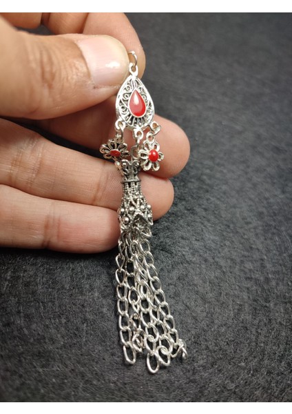Iskeçe Tesbih Alman Gümüş Tesbih Püskülü