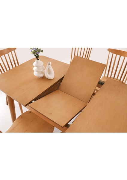 Yakut Amerikan Açılır Yemek Masa Sandalye Takımı 80X120 fiyatları