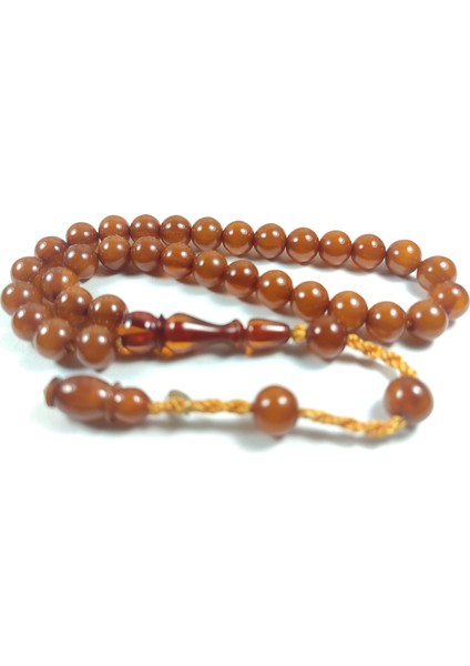 Junaid Hassan Usta İşi İmzalı Mühürlü Sıkma Kehribar No 2771