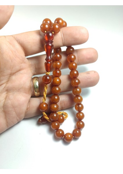 Junaid Hassan Usta İşi İmzalı Mühürlü Sıkma Kehribar No 2771 fırsatları