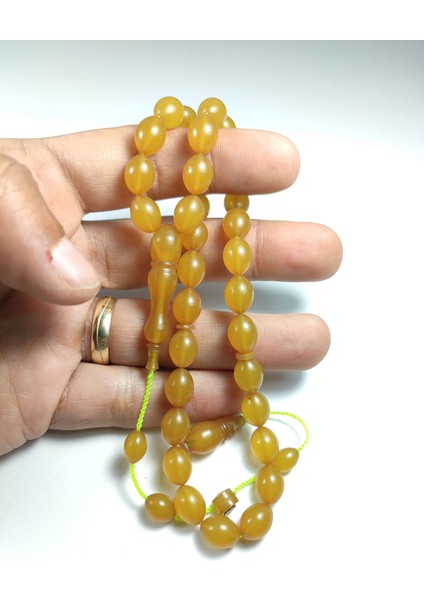 Mehmet Sancaktar Usta İşi İmzalı Mühürlü Sıkma Kehribar Model No 2608 indirimleri