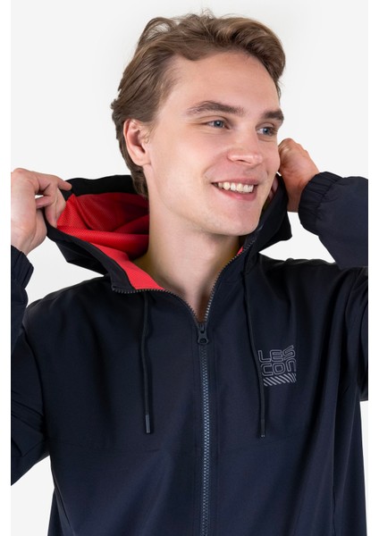 Lacivert Erkek Fermuarlı Kapüşonlu Sweatshirt 23N-1139 indirimleri
