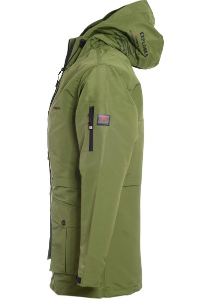 Outdoor Kapüşonlu Explorer Erkek Parka