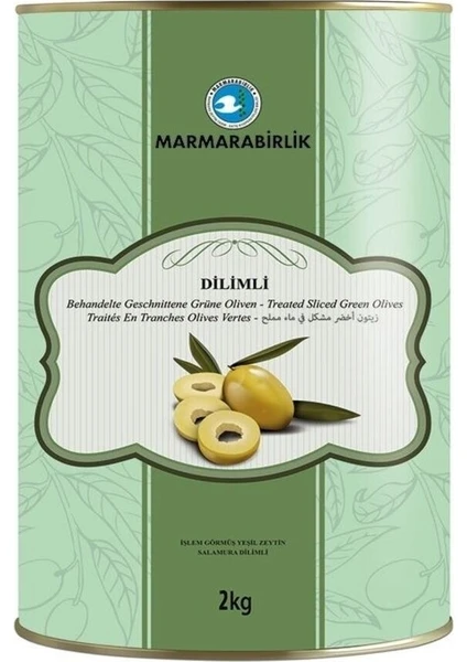 Dilimli Yeşil Zeytin 2 kg