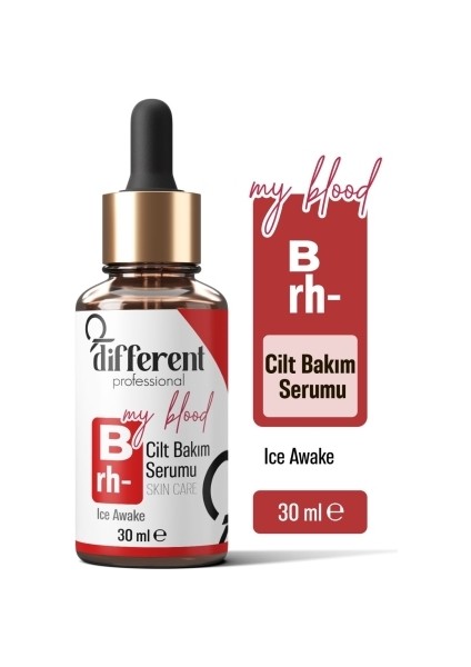 B Rh- Kan Grubuna Özel Cilt Yenileyici Nemlendirici Leke Önleyici Aydınlatıcı Bakım Serumu 30 ml