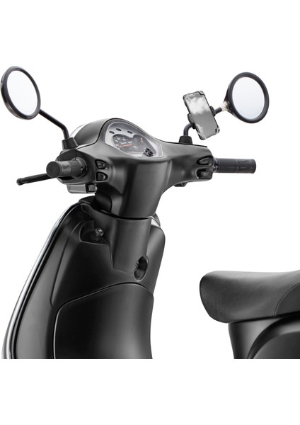 Vespa Uyumlu Ayna Bağlantılı Telefon Tutucu Black fiyatları