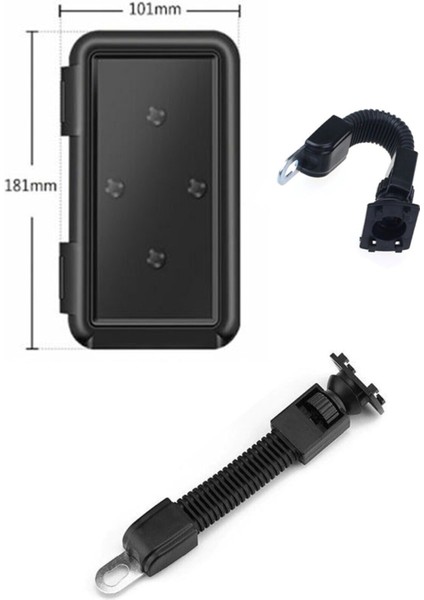 Motosiklet Ayna Bağlantılı Telefon Tutucu Kapaklı Dokunmatik Ekran Uyumlu Su Geçirmez modelleri