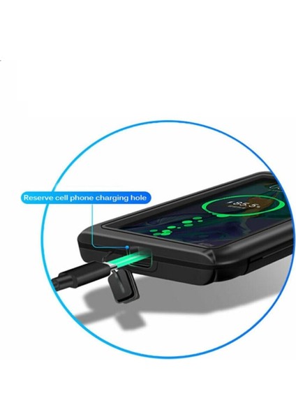 Motosiklet Ayna Bağlantılı Telefon Tutucu Kapaklı Dokunmatik Ekran Uyumlu Su Geçirmez fırsatları