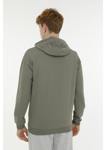 M-SN73 Basıc Hoodie 3fx Haki Erkek Sweatshirt fiyatları