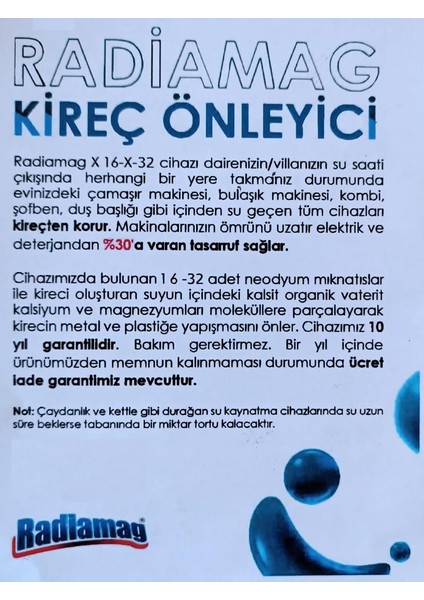 Villa Tipi Manyetik Kireç Önleyici X32