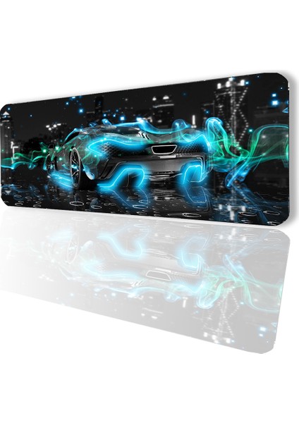 SonicTouch Fütüristik Desenli Kaydırmaz Gaming Oyuncu Masaüstü Dikişsiz Klavye Pad/ped 32X70cm fiyatları