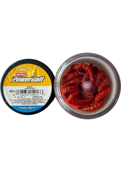 Power Honey Worm 55CT Silikon Kurt - Red