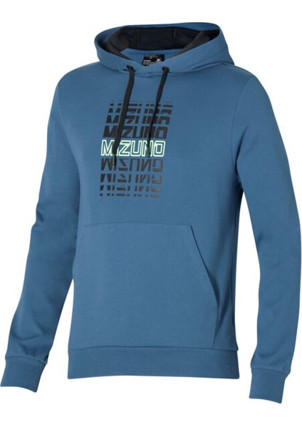 Graphic Hoody Erkek Sweatshirt Mavi