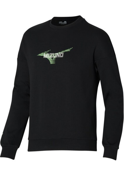 Graphic Crew Erkek Sweatshirt Siyah