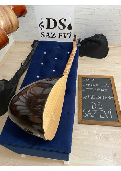 Kompozit Tekne Öğrenci Kısa Jack Girişli Sap Bağlama Saz (Kılıf Yedek Tel Tezene)