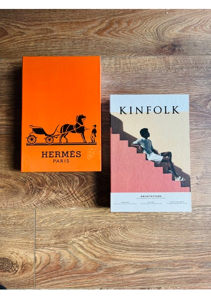 Dekoratif Kutu Hermes Turuncu & Kinfolk Kiremit Dekoratif Kitap Kutusu modelleri