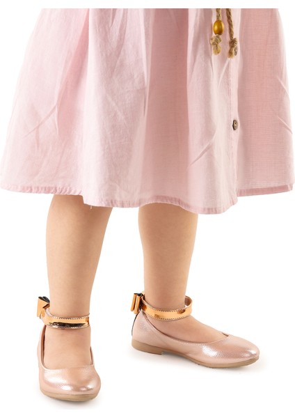 Ankle Vakko Cırtlı Kız Çocuk Fiyonklu Babet Ayakkabı Bilekten Bağlamalı modelleri