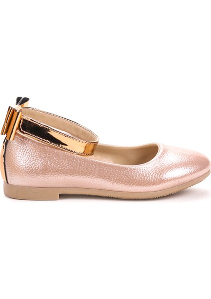 Ankle Vakko Cırtlı Kız Çocuk Fiyonklu Babet Ayakkabı Bilekten Bağlamalı indirimleri