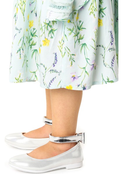 Ankle Vakko Cırtlı Kız Çocuk Fiyonklu Babet Ayakkabı Bilekten Bağlamalı fiyatları