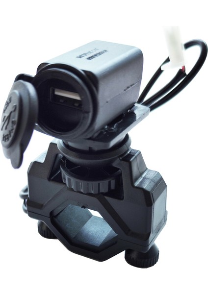 Motosiklet Gidon Bağlantılı USB Şarj Aparatı