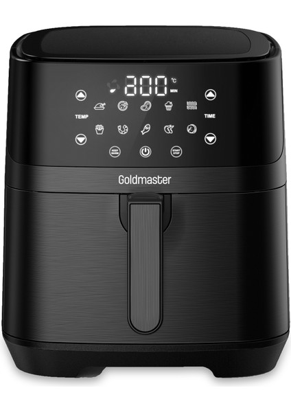 Palmi Sıcak Tutma Özellikli 7 Litre Geniş Xxl Dokunmatik 10 Ön Ayarlı Airfryer Sıcak Hava Fritözü