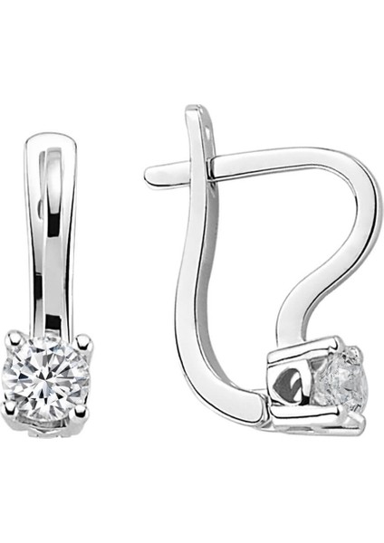 0,62 Karat Pırlanta Tektaş Küpe | Gırantaş Diamond modelleri