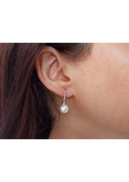 Pırlanta Taşlı Inci Küpe | Gırantaş Diamond fiyatları
