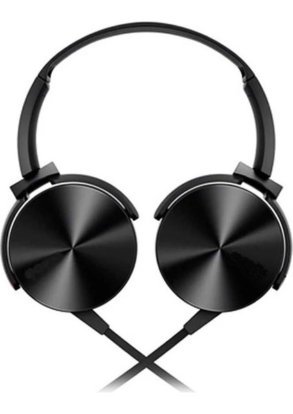 Hd Extra Bass Kablolu Mikrofonlu Kulaklık Siyah