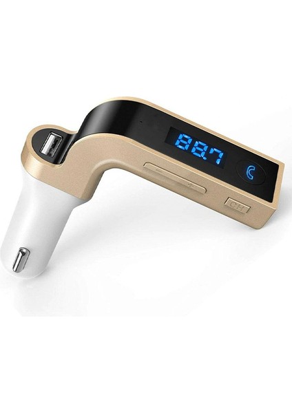 Carg7 Fm Transmitter Oto Çakmaklık Şarj USB Girişli Araç Bluetooth Mp3 Çalar Cihazı