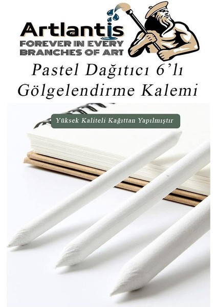 Pastel Dağıtıcı Gölgelendirme Kalemi 6 Adet