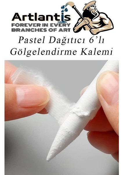 Pastel Dağıtıcı Gölgelendirme Kalemi 6 Adet