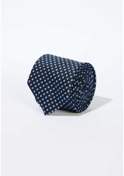 ALTINYILDIZ CLASSICS Erkek Lacivert-Mavi Desenli Kravat